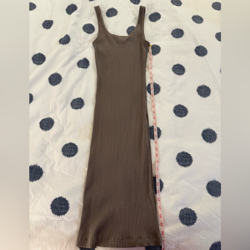 Wilfred Brown Sheath Midi Dress